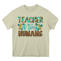Mossy teacher of tiny humans Heavy Core Tee - BundleAndBundleShop