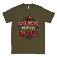 Army Green Hot mess express mama Mother's Day Classic Tee - FaDigitalArtStudio