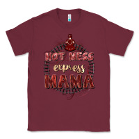 Burgundy Hot mess express mama Mother's Day Classic Tee - FaDigitalArtStudio