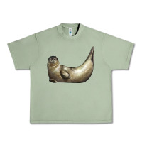 Oil Green sea seal Urban Heavy Tee - LillyAllenDesigns
