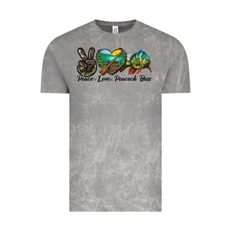 Peace Love Peacock Bass Vintage Tee by LillyAllenDesigns | Teevron