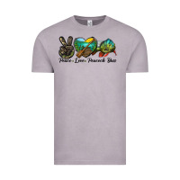 Vintage Zinc Peace Love Peacock Bass Vintage Tee - LillyAllenDesigns