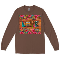 Chestnut love school bus leopard Long Sleeve Tee - Artiststas