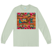 Matcha love school bus leopard Long Sleeve Tee - Artiststas