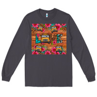 Smoke love school bus leopard Long Sleeve Tee - Artiststas