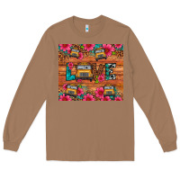 Toasted Coconut love school bus leopard Long Sleeve Tee - Artiststas