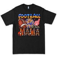 Black football mama Premium Tee - CowhideDigitalArt