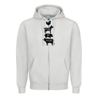 Dove Grey Friend Not Food Zipper Hoodie - Bettercallsaul
