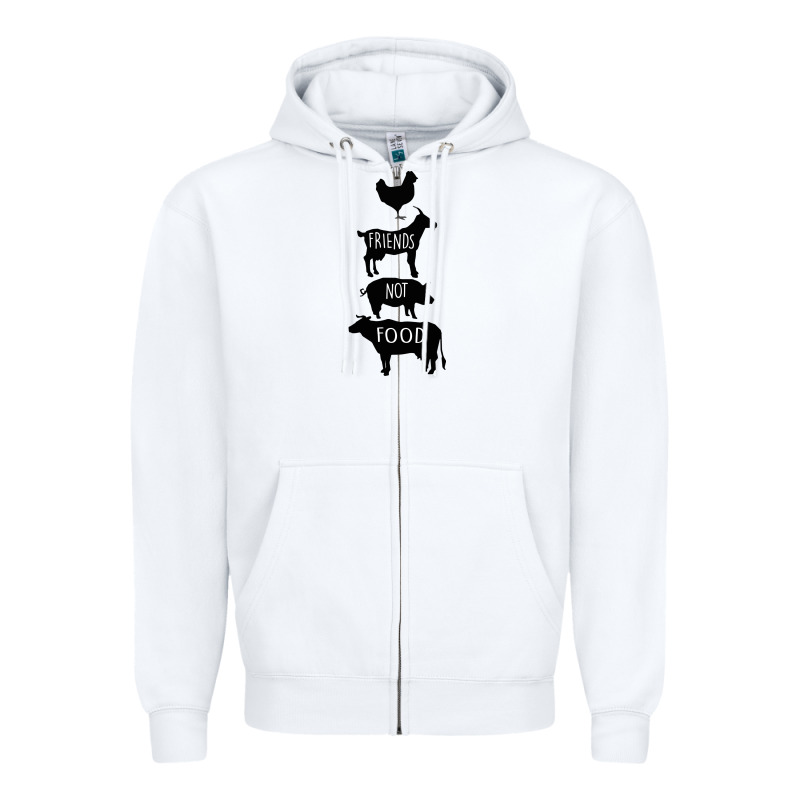 Friend Not Food Zipper Hoodie by Bettercallsaul | Teevron