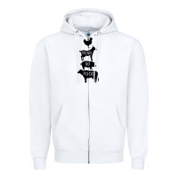 White Friend Not Food Zipper Hoodie - Bettercallsaul