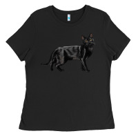 Black Bombay Cat Ladies Tee - LillyAllenDesigns