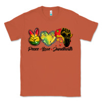 Copper peace love juneteenth Classic Tee - BarkalooDesign