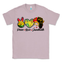 Lilac peace love juneteenth Classic Tee - BarkalooDesign