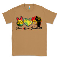 Toasted Coconut peace love juneteenth Classic Tee - BarkalooDesign