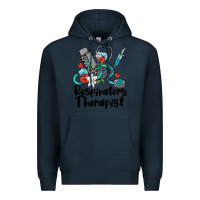Navy respiratory therapist Premium Hoodie - BarkalooDesign