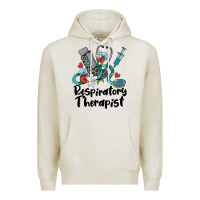 Oatmeal Heather respiratory therapist Premium Hoodie - BarkalooDesign
