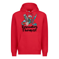 Red respiratory therapist Premium Hoodie - BarkalooDesign