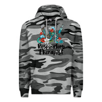 Slate Camo respiratory therapist Premium Hoodie - BarkalooDesign