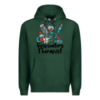 Sports Green respiratory therapist Premium Hoodie - BarkalooDesign