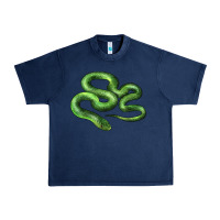 Navy boomslang snake Urban Heavy Tee - LillyAllenDesigns