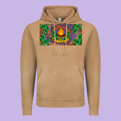 Life Is Better Around The Campfire License Plate Vintage Hoodie Designed By Barkaloodesign