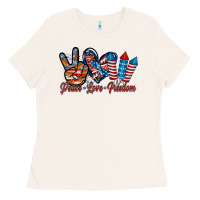 Bone peace love freedom Ladies Tee - RacoonDesign