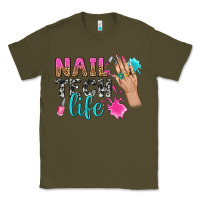 Army Green nail tech life bbs Classic Tee - BundleAndBundleShop