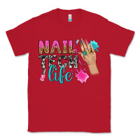 Red nail tech life bbs Classic Tee - BundleAndBundleShop