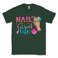 Sports Green nail tech life bbs Classic Tee - BundleAndBundleShop