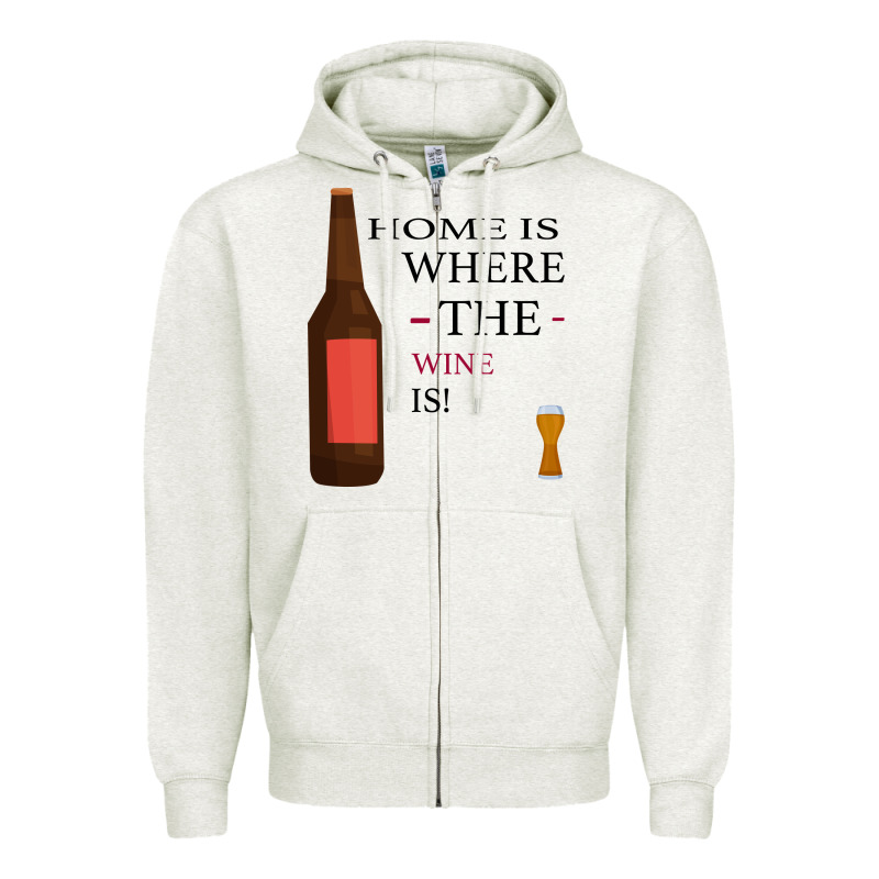 Home Is Where The Wine Is Zipper Hoodie by Bettercallsaul | Teevron