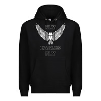 Black fly eagles fly philadelphia Premium Hoodie - artisFamous