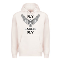 Pale Pink fly eagles fly philadelphia Premium Hoodie - artisFamous