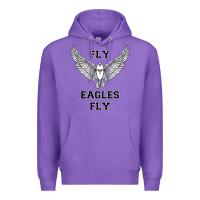 Purple fly eagles fly philadelphia Premium Hoodie - artisFamous