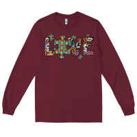 Burgundy love autism awareness leopard cowhide Long Sleeve Tee - Artiststas