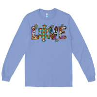 Colony Blue love autism awareness leopard cowhide Long Sleeve Tee - Artiststas