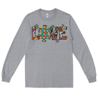 Heather Grey love autism awareness leopard cowhide Long Sleeve Tee - Artiststas