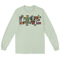 Matcha love autism awareness leopard cowhide Long Sleeve Tee - Artiststas
