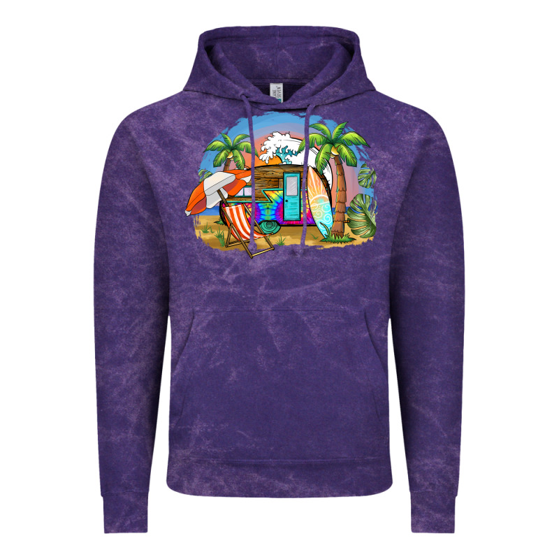Camp Life Beach Vintage Hoodie by BarkalooDesign | Teevron