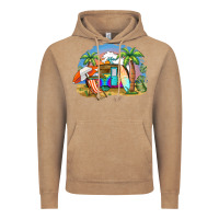 Vintage Coffee camp life beach Vintage Hoodie - BarkalooDesign