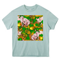 Arona St patricks  day pig with candy and pot of gold  seamless pattern Heavy Core Tee - FaDigitalArtStudio