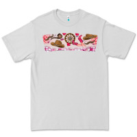 Dove Grey Howdy Valentine Premium Tee - CowhideDigitalArt