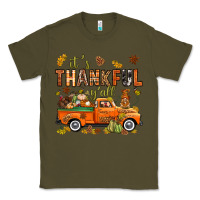 Army Green it's thankful y'all with truck bbs Classic Tee - BundleAndBundleShop