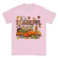 Bubblegum Pink it's thankful y'all with truck bbs Classic Tee - BundleAndBundleShop