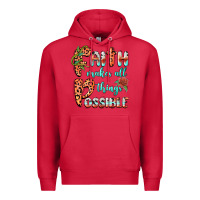 Cardinal faith makes all things possible Premium Hoodie - BarkalooDesign