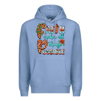 Colony Blue faith makes all things possible Premium Hoodie - BarkalooDesign