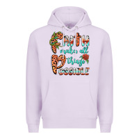 Lilac faith makes all things possible Premium Hoodie - BarkalooDesign