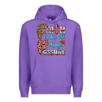 Purple faith makes all things possible Premium Hoodie - BarkalooDesign