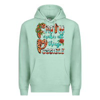 Seafoam faith makes all things possible Premium Hoodie - BarkalooDesign