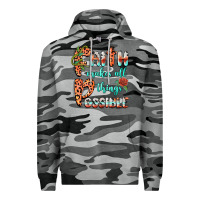 Slate Camo faith makes all things possible Premium Hoodie - BarkalooDesign