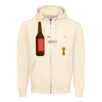 Sandshell HOME IS WHERE THE WINE IS Zipper Hoodie - Bettercallsaul